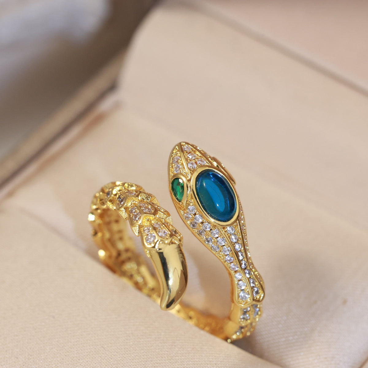BVLGARI Gold-Plated Serpenti Ring