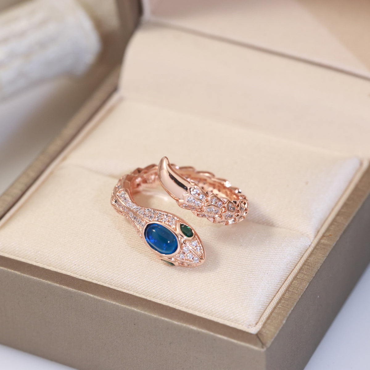 BVLGARI Gold-Plated Serpenti Ring