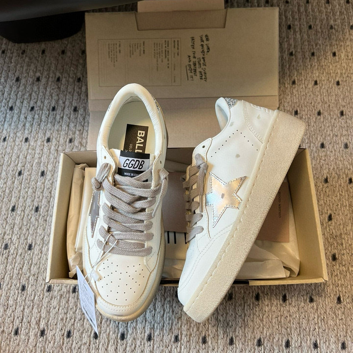 Golden Goose Vintage Distressed Sneakers #235