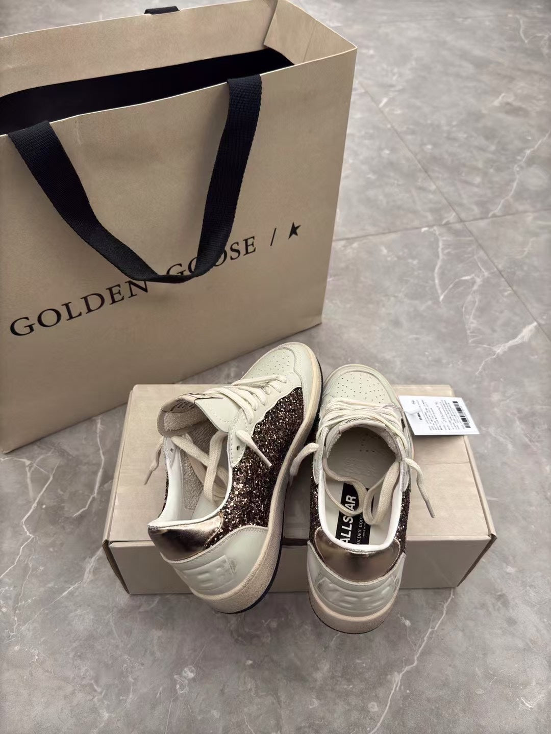 Golden Goose Vintage Distressed Sneakers #221