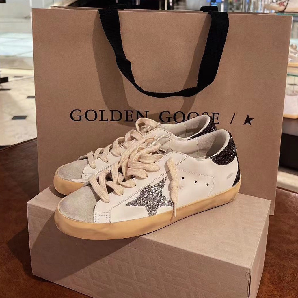 Golden Goose Vintage Distressed Sneakers #182