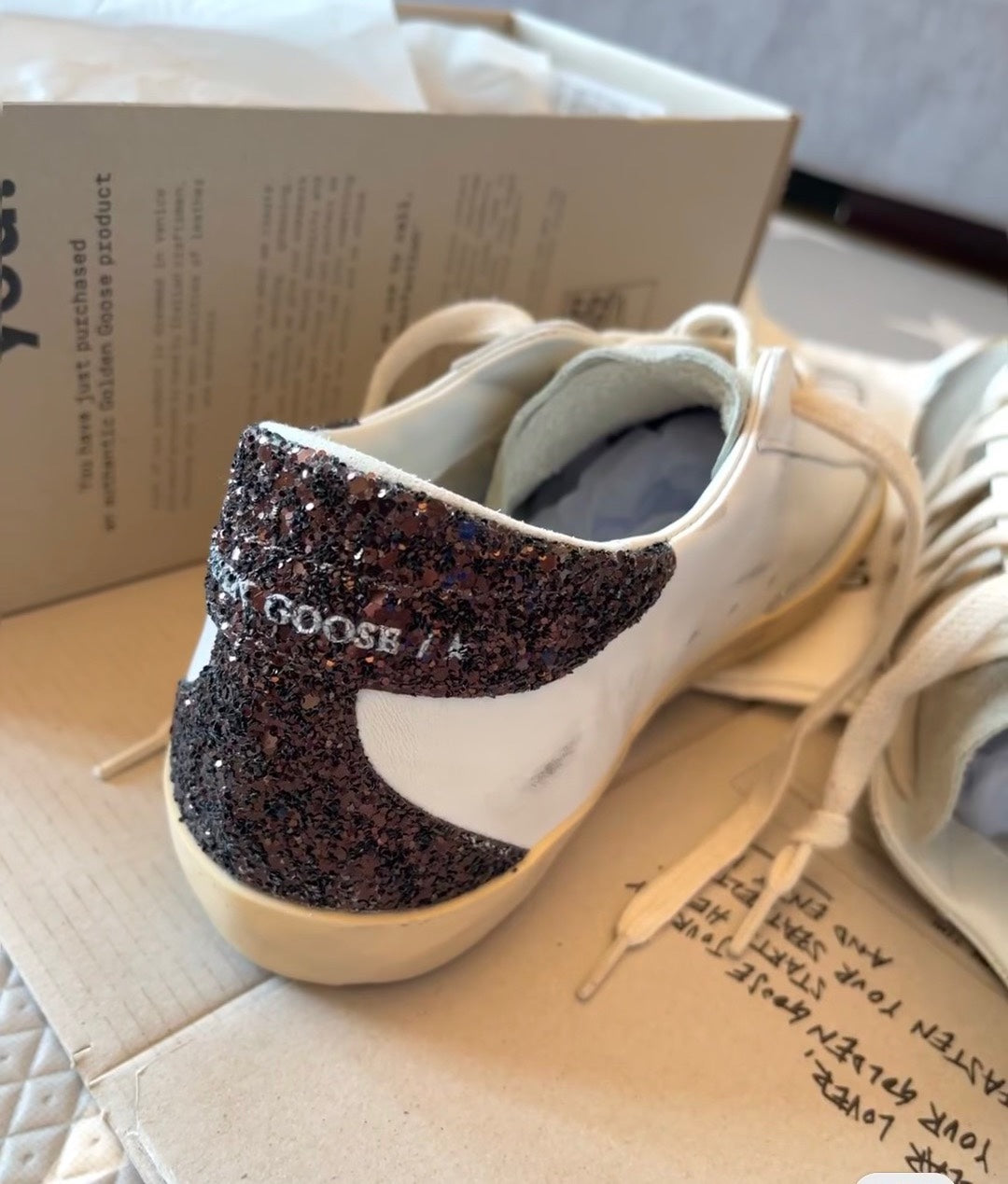 Golden Goose Vintage Distressed Sneakers #182