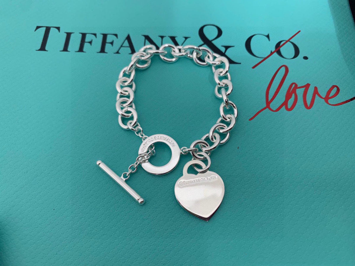 Tiffany & Co. 925 Silver Heart Bracelet