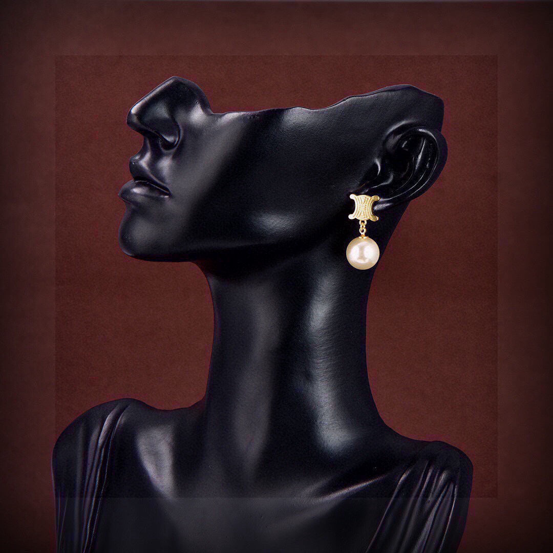 CELINE Triomphe Earrings
