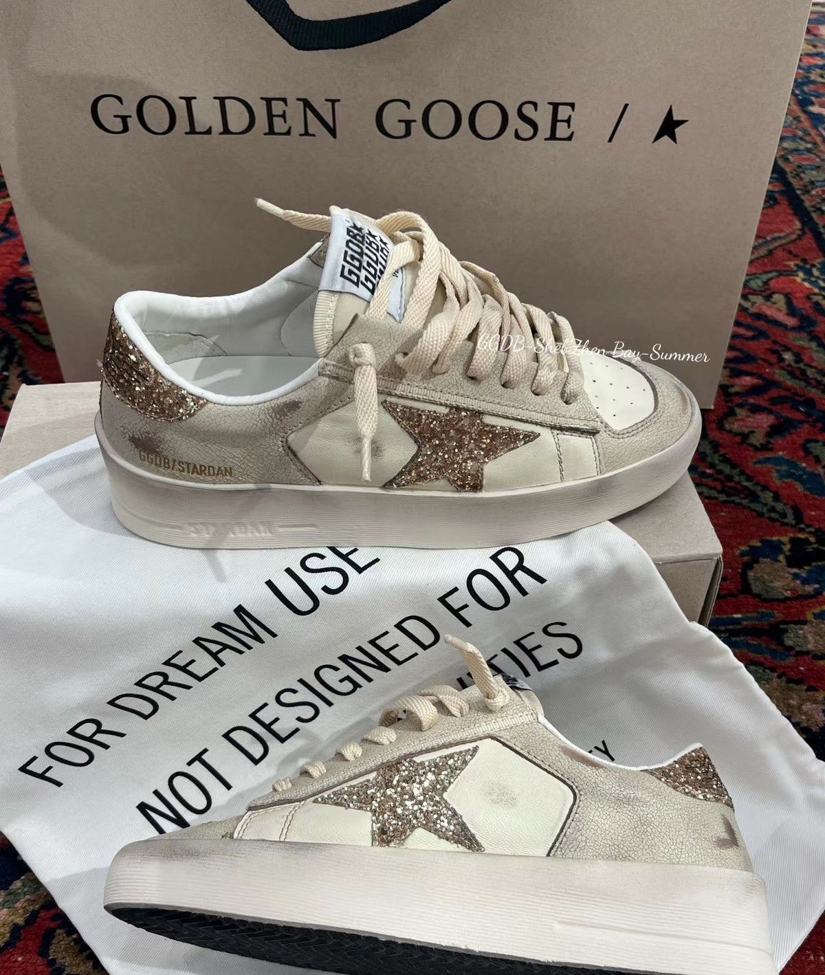 Golden Goose Vintage Distressed Sneakers #085