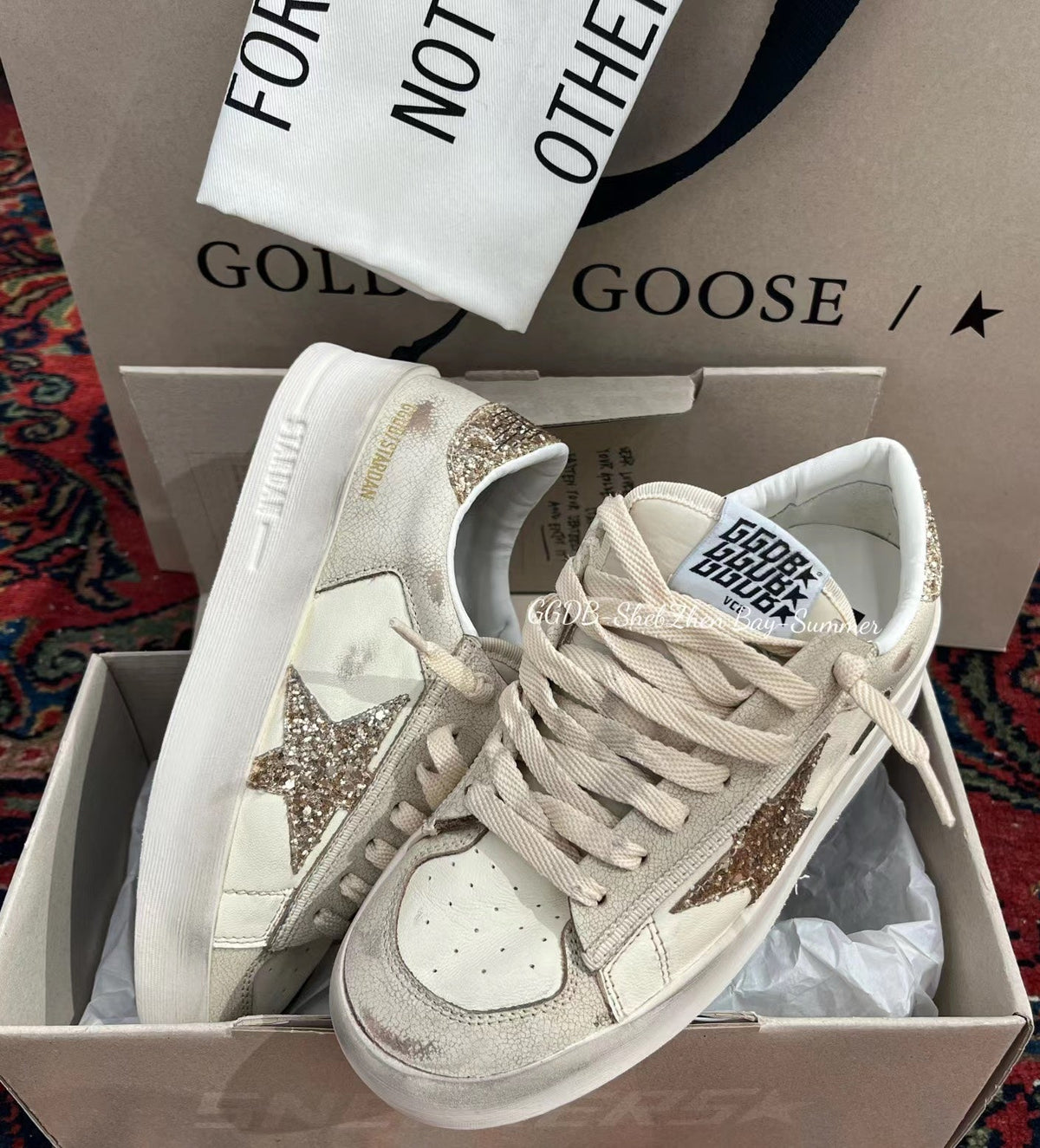 Golden Goose Vintage Distressed Sneakers #085