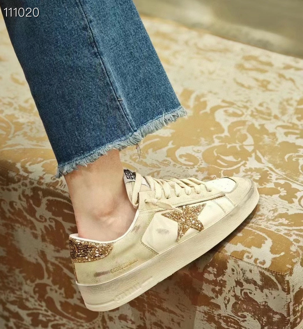 Golden Goose Vintage Distressed Sneakers #085