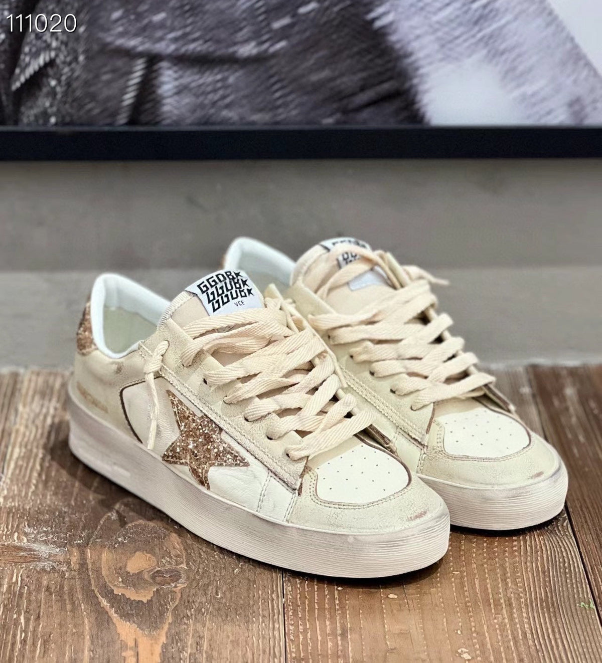 Golden Goose Vintage Distressed Sneakers #085