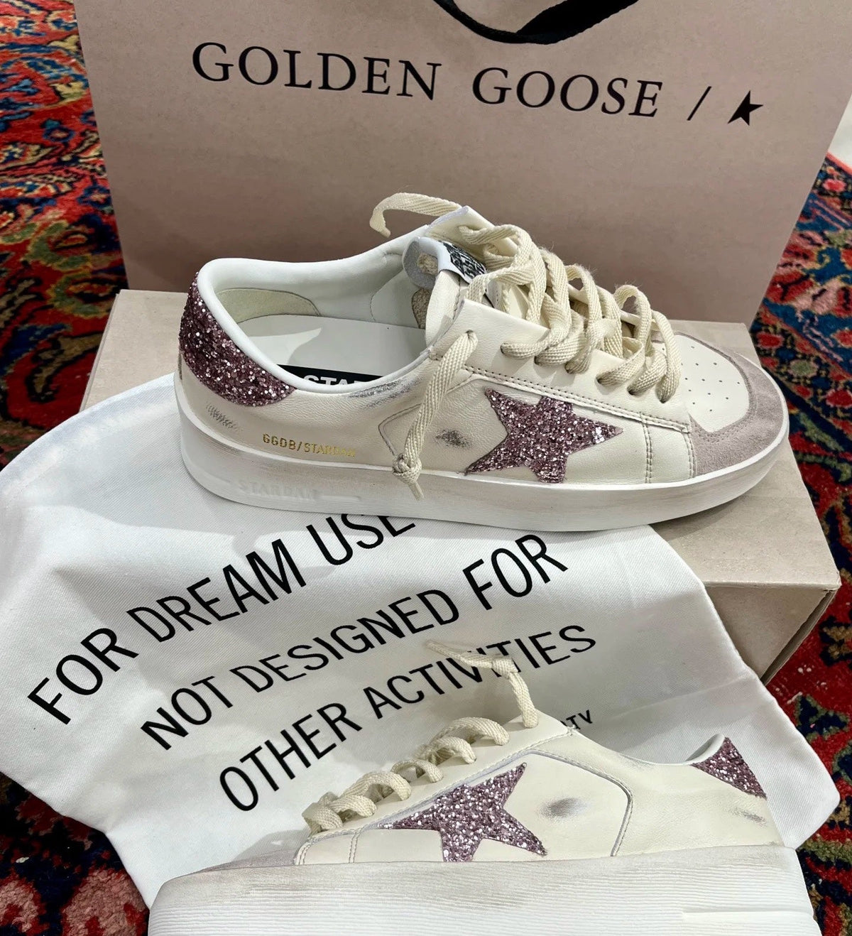 Golden Goose Vintage Distressed Sneakers #238