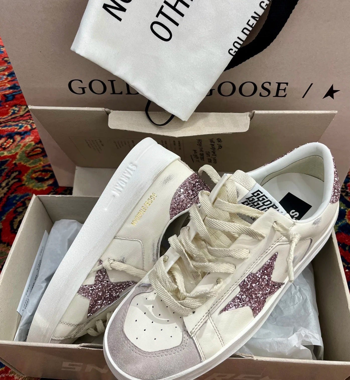 Golden Goose Vintage Distressed Sneakers #238