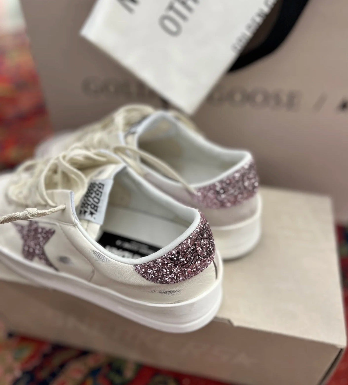 Golden Goose Vintage Distressed Sneakers #238