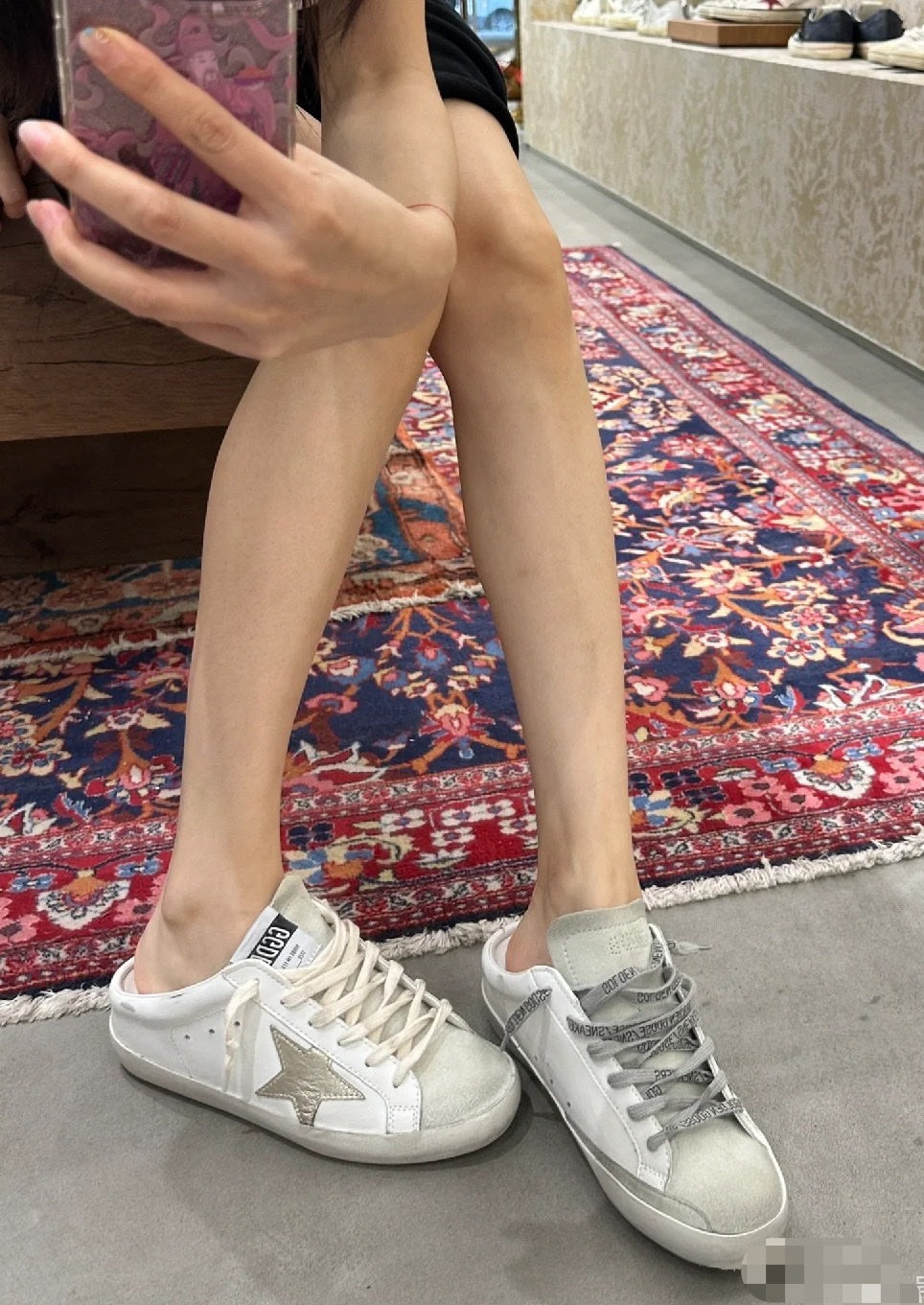 Golden Goose Vintage Distressed Sneakers #090