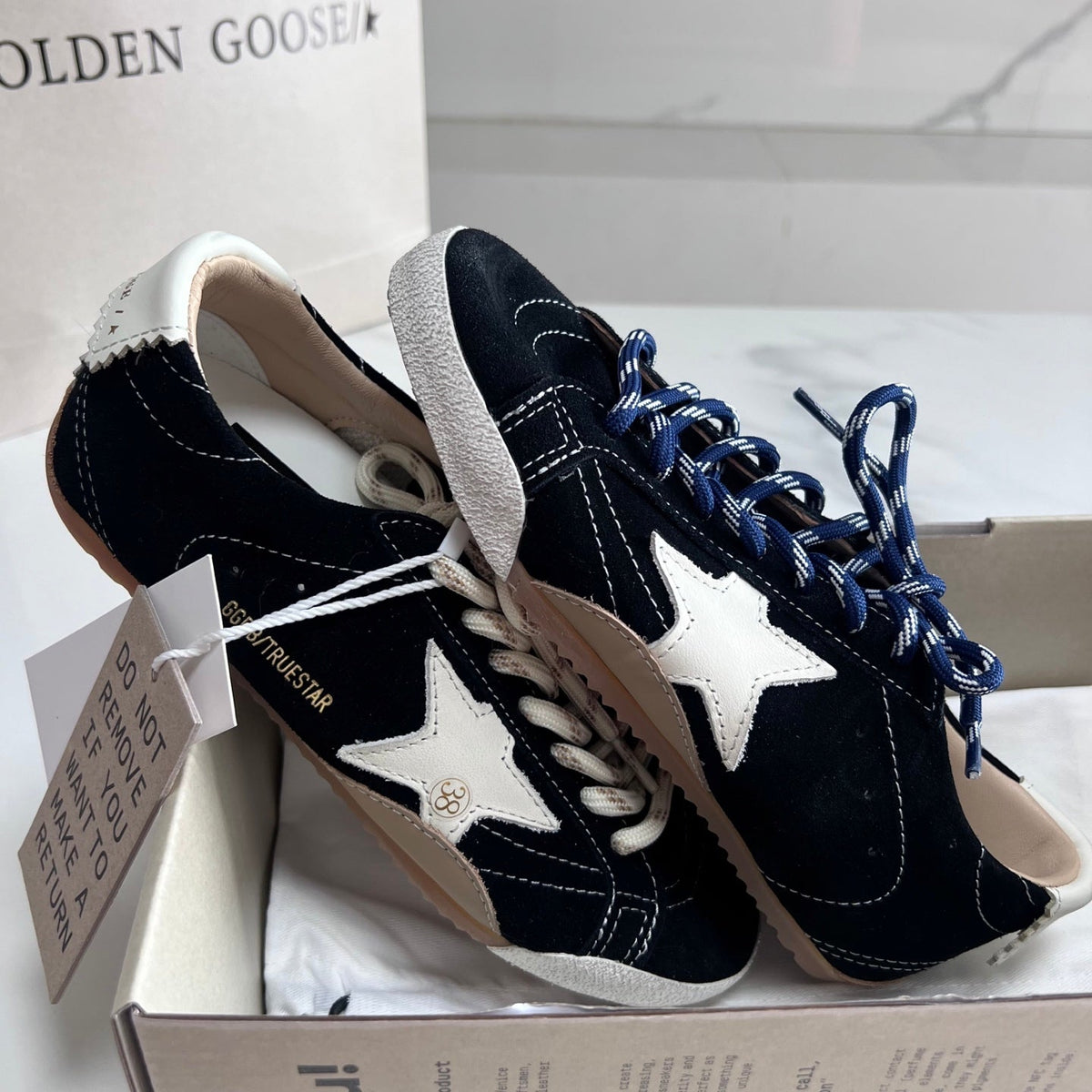 Golden Goose Vintage Distressed Sneakers #142