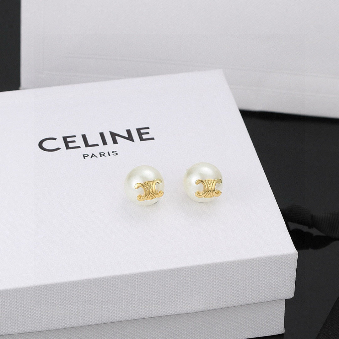 CELINE Pearl Earrings