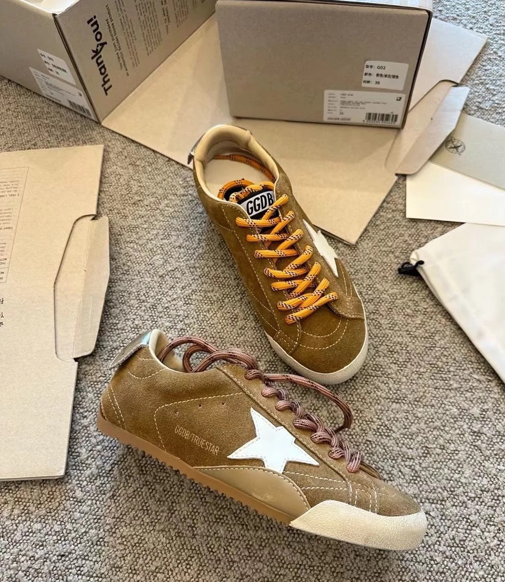 Golden Goose Vintage Distressed Sneakers #158