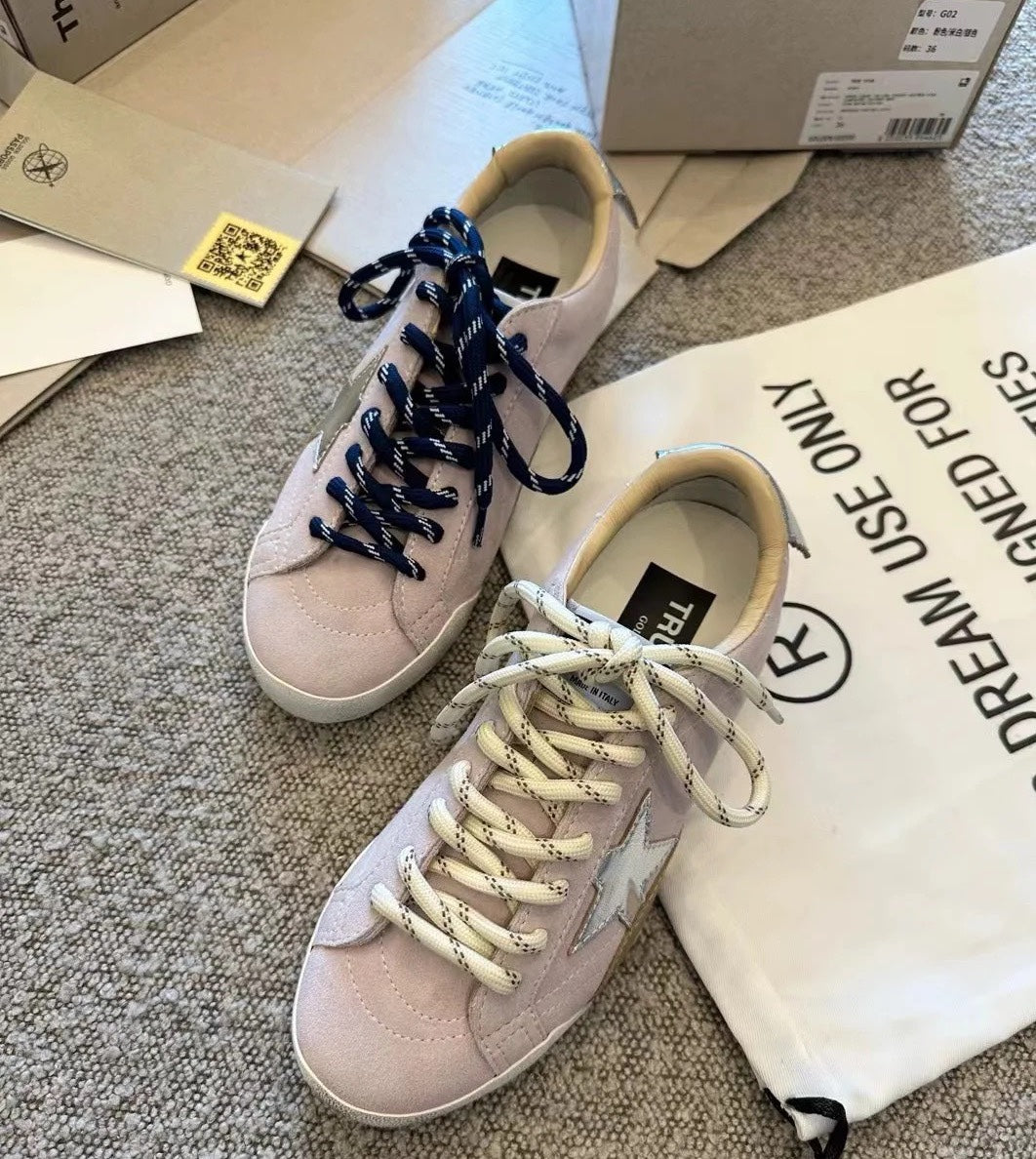 Golden Goose Vintage Distressed Sneakers #158