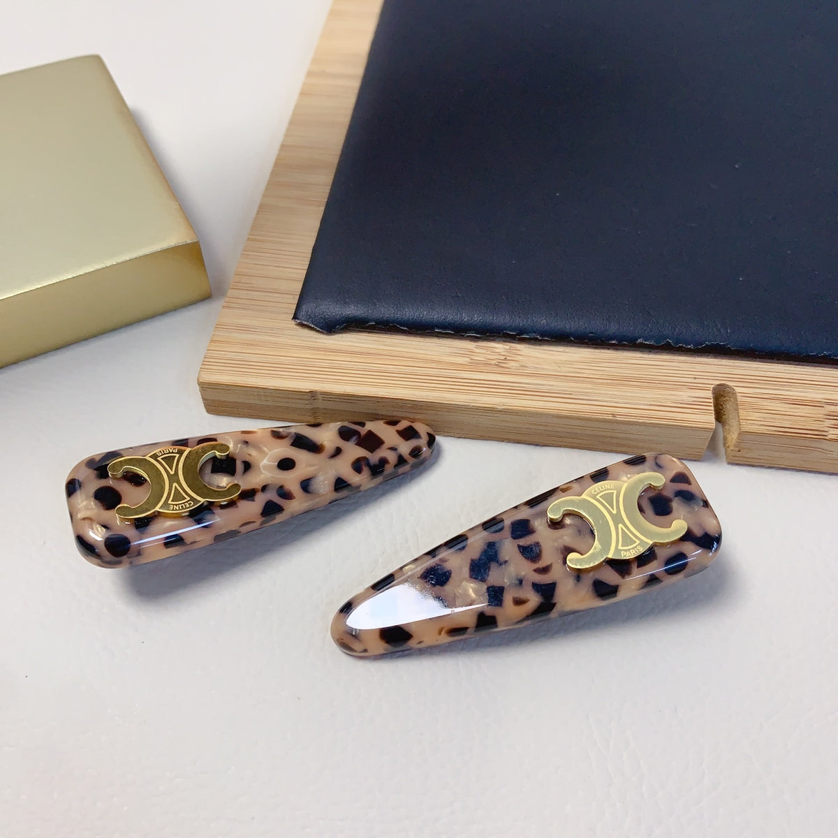 CELINE Acetate Triomphe Hair Accessory