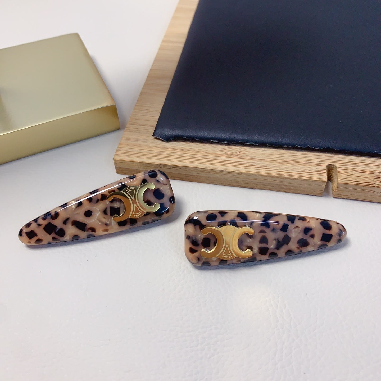 CELINE Acetate Triomphe Hair Accessory