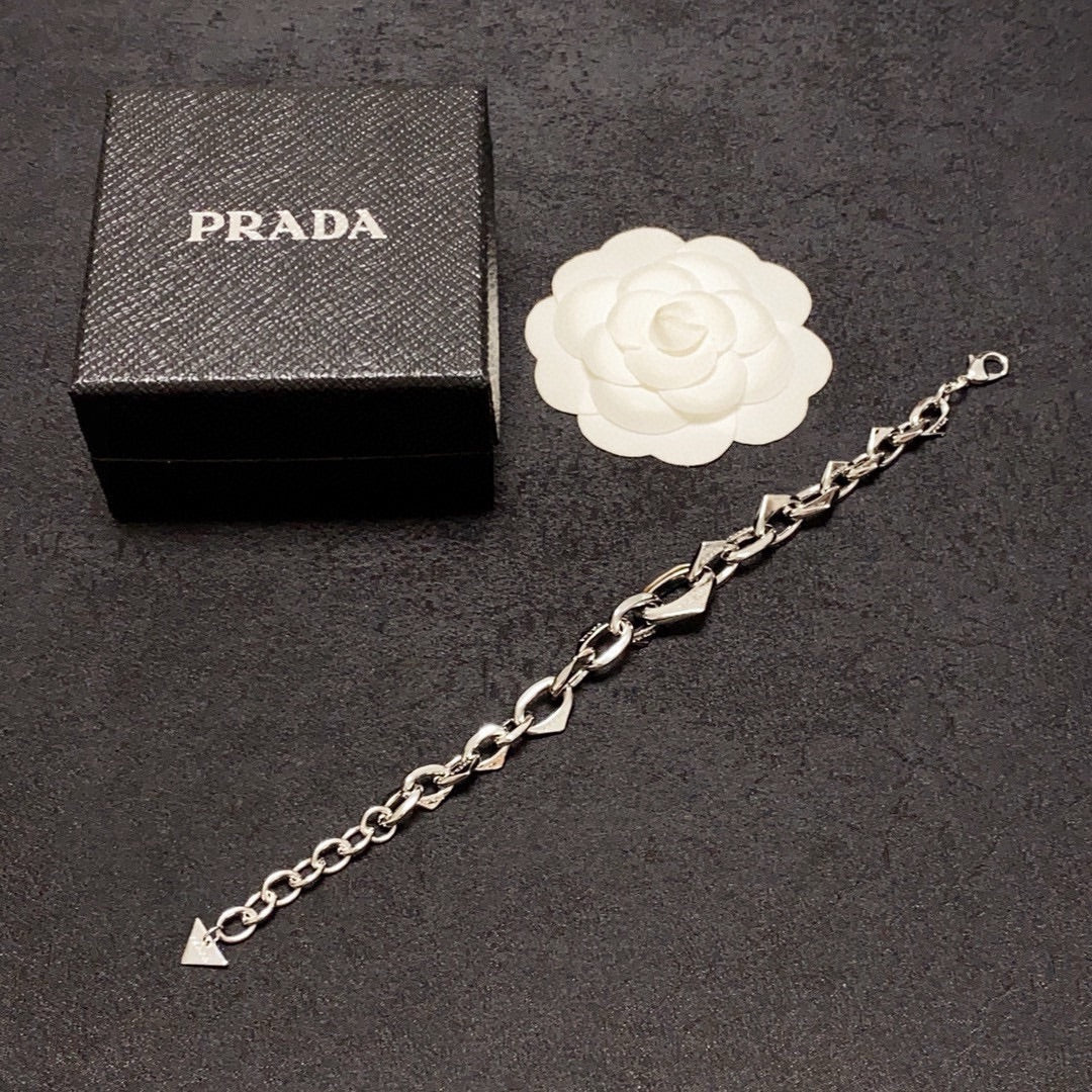 PRADA Logo Detail Bracelet