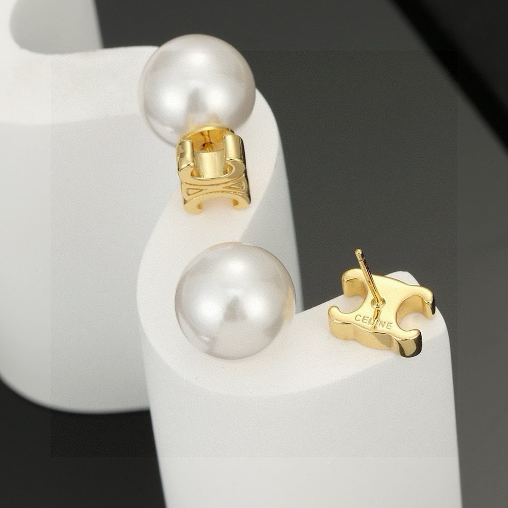CELINE Triomphe Earrings
