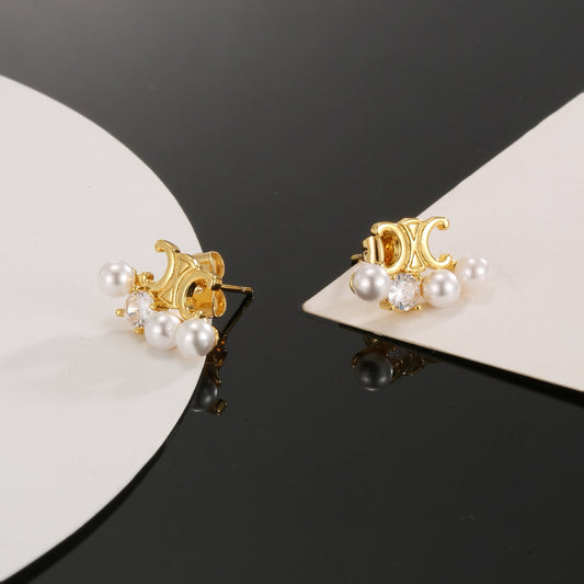 CELINE Pearl Vintage Earrings