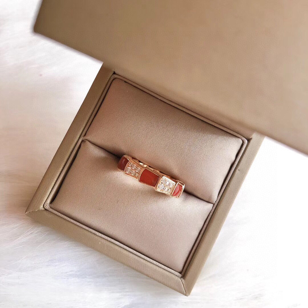 BVLGARI Gold-Plated Serpenti Ring