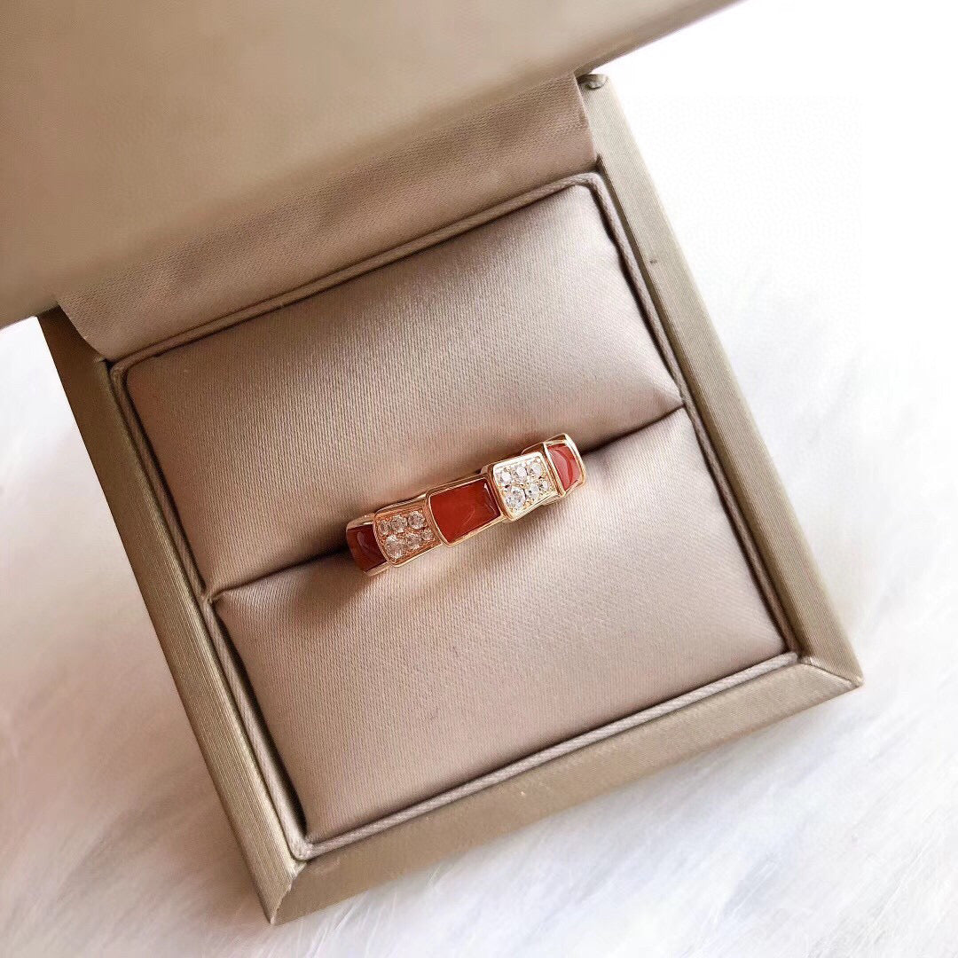 BVLGARI Gold-Plated Serpenti Ring