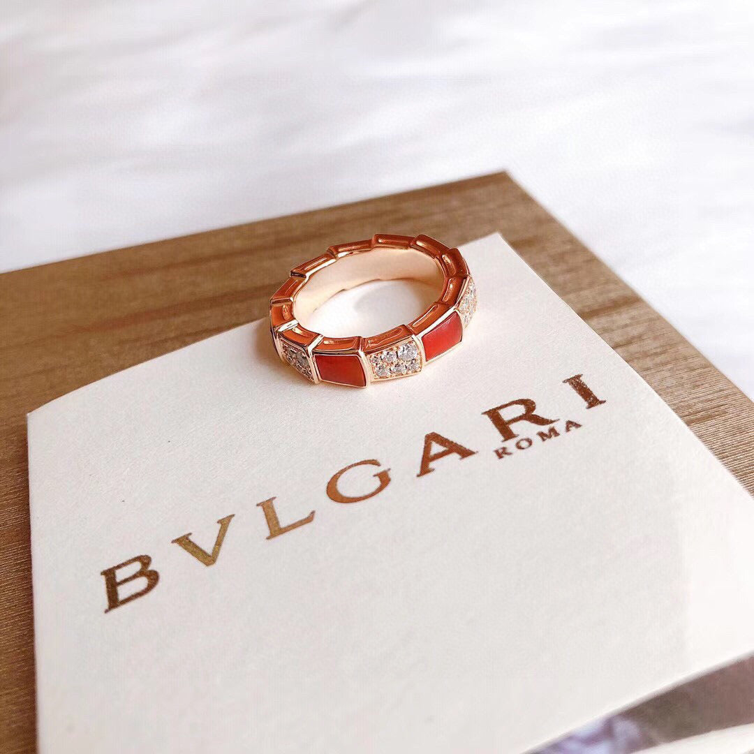 BVLGARI Gold-Plated Serpenti Ring
