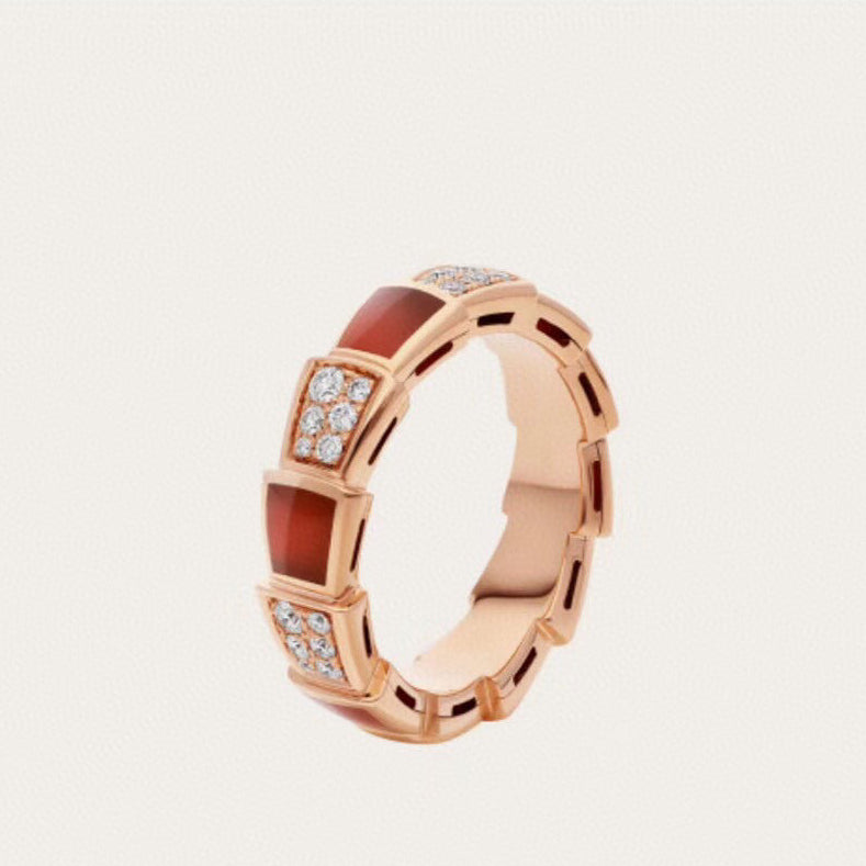 BVLGARI Gold-Plated Serpenti Ring