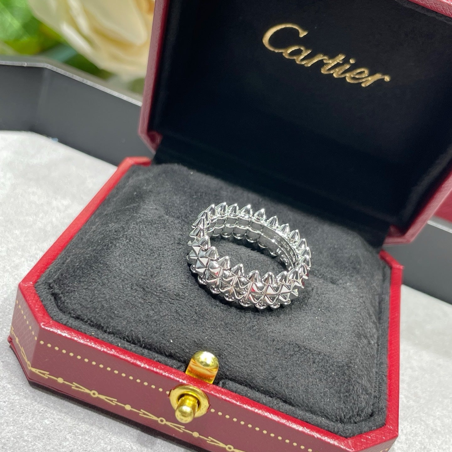 Cartier Double-Row Bullet-Tip Ring