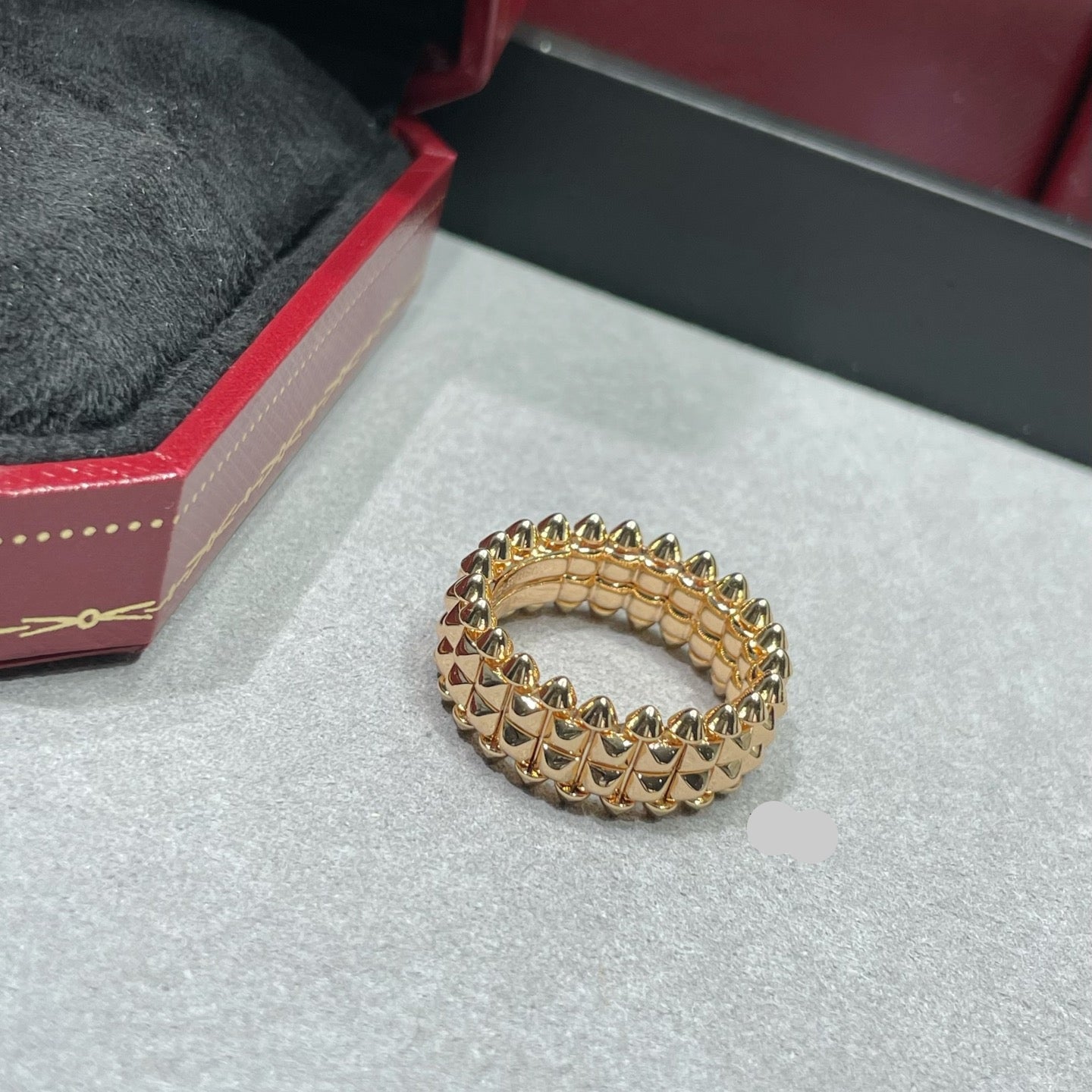 Cartier Double-Row Bullet-Tip Ring