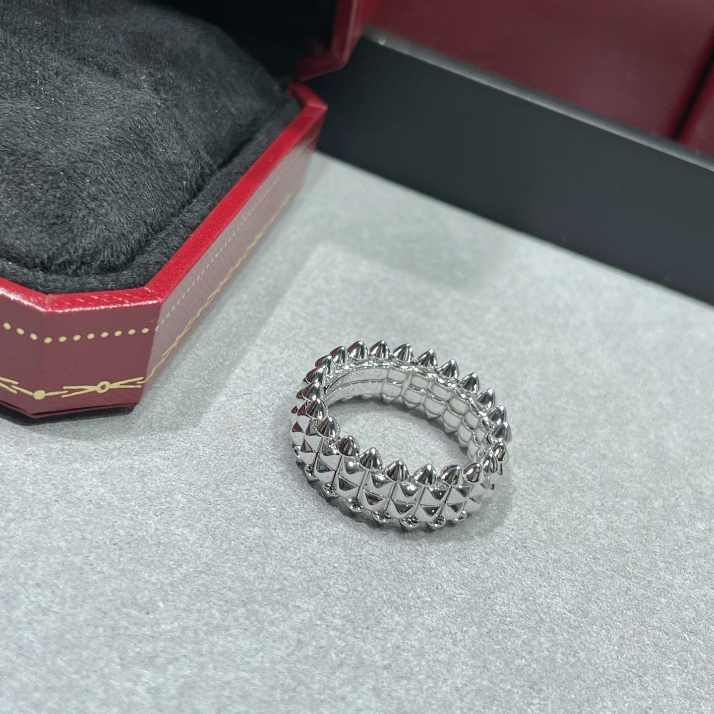 Cartier Double-Row Bullet-Tip Ring