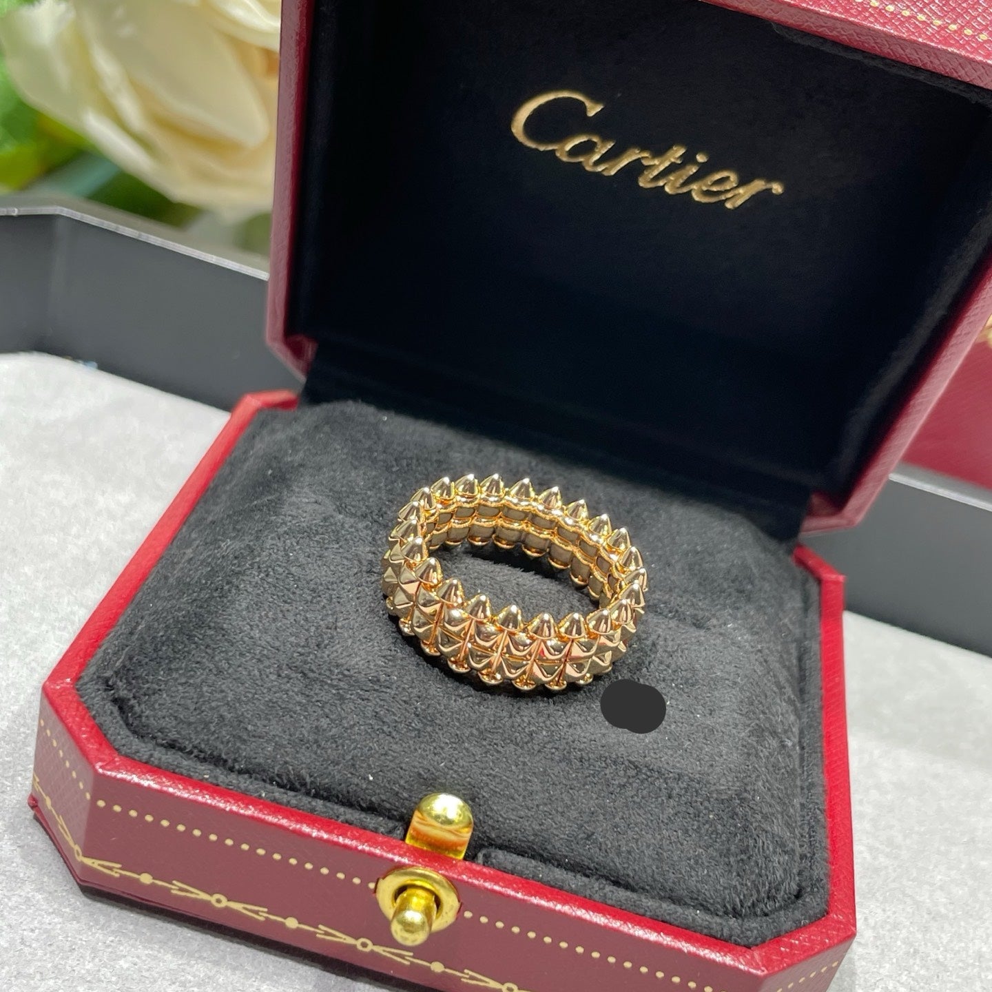 Cartier Double-Row Bullet-Tip Ring