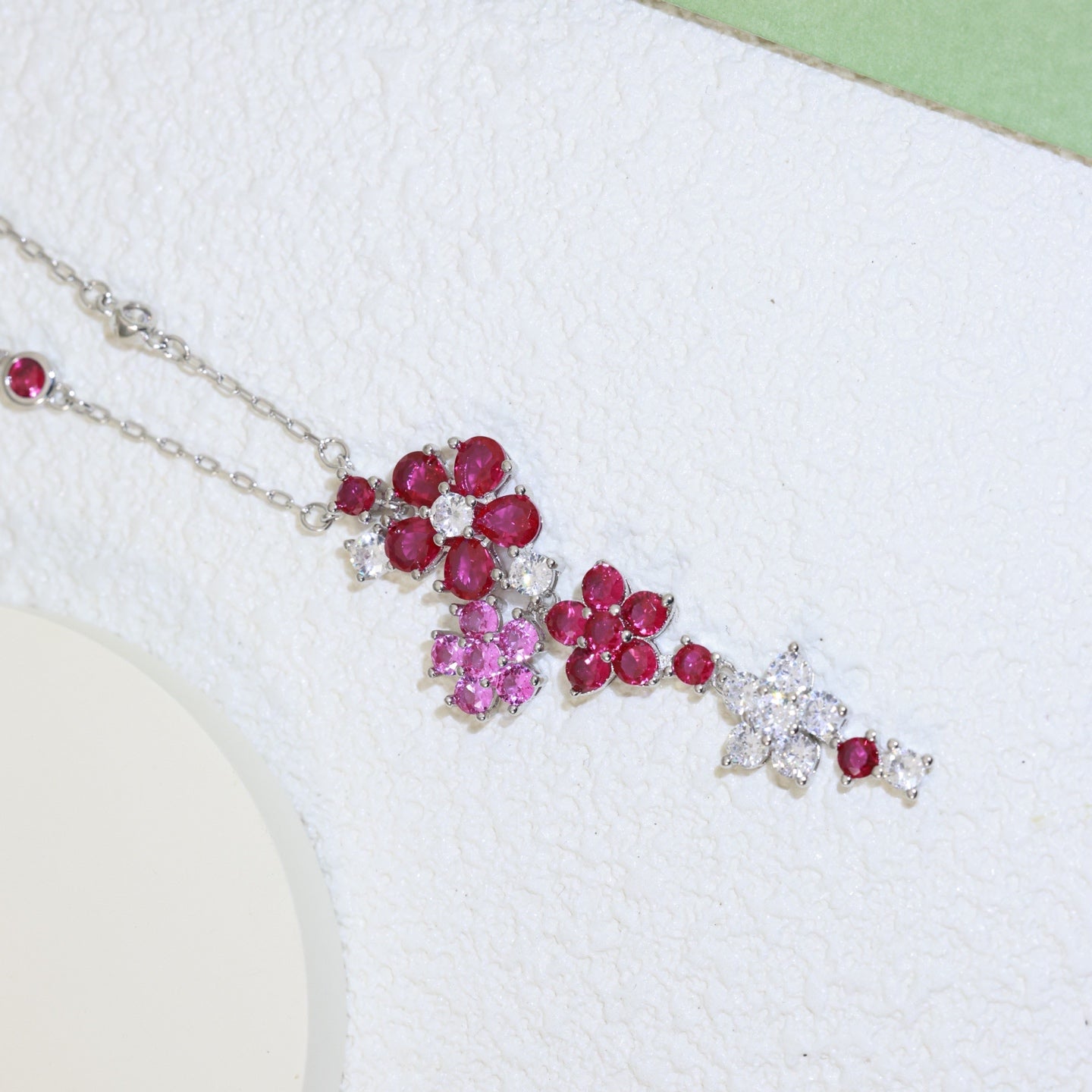 Van Cleef & Arpels Pavé Diamond Flower Necklace