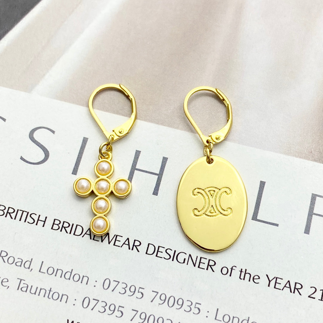 CELINE Triomphe Vintage Earrings