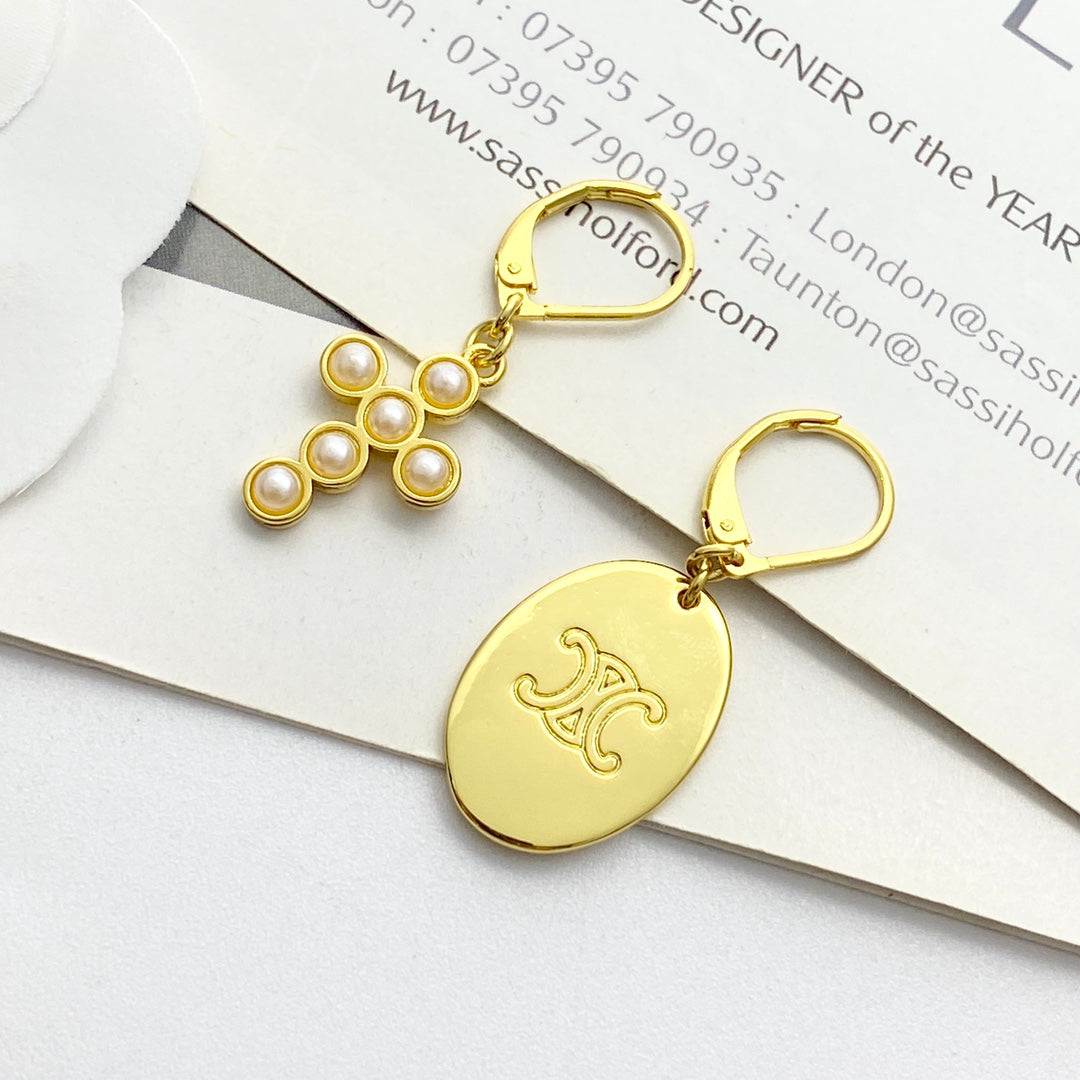 CELINE Triomphe Vintage Earrings