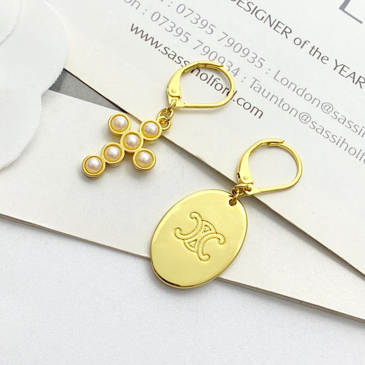 CELINE Triomphe Vintage Earrings