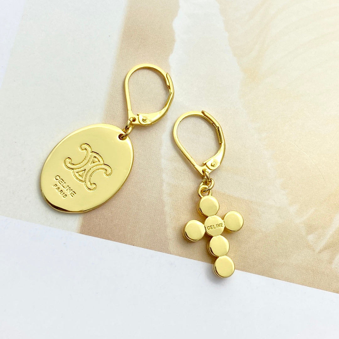 CELINE Triomphe Vintage Earrings
