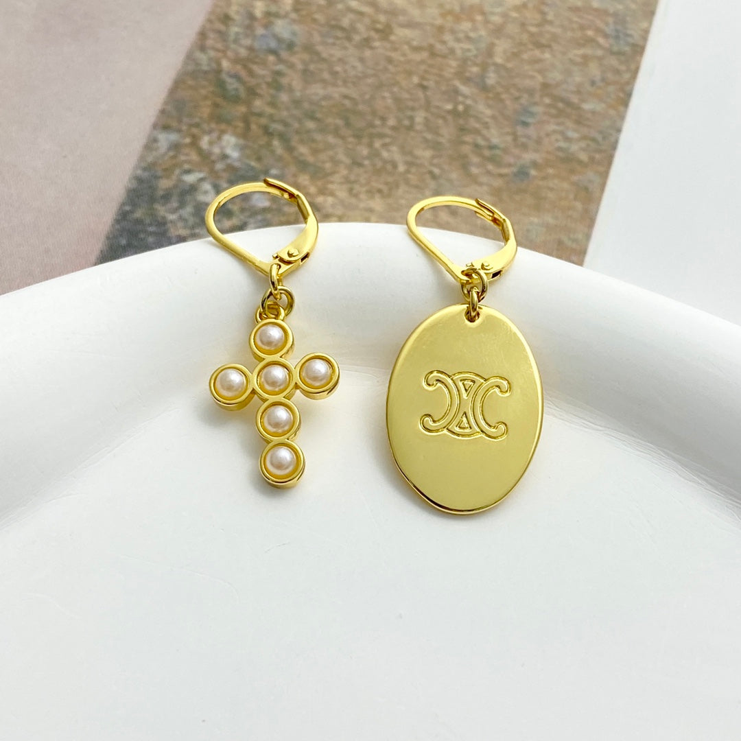 CELINE Triomphe Vintage Earrings