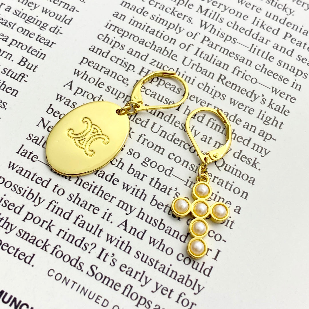 CELINE Triomphe Vintage Earrings
