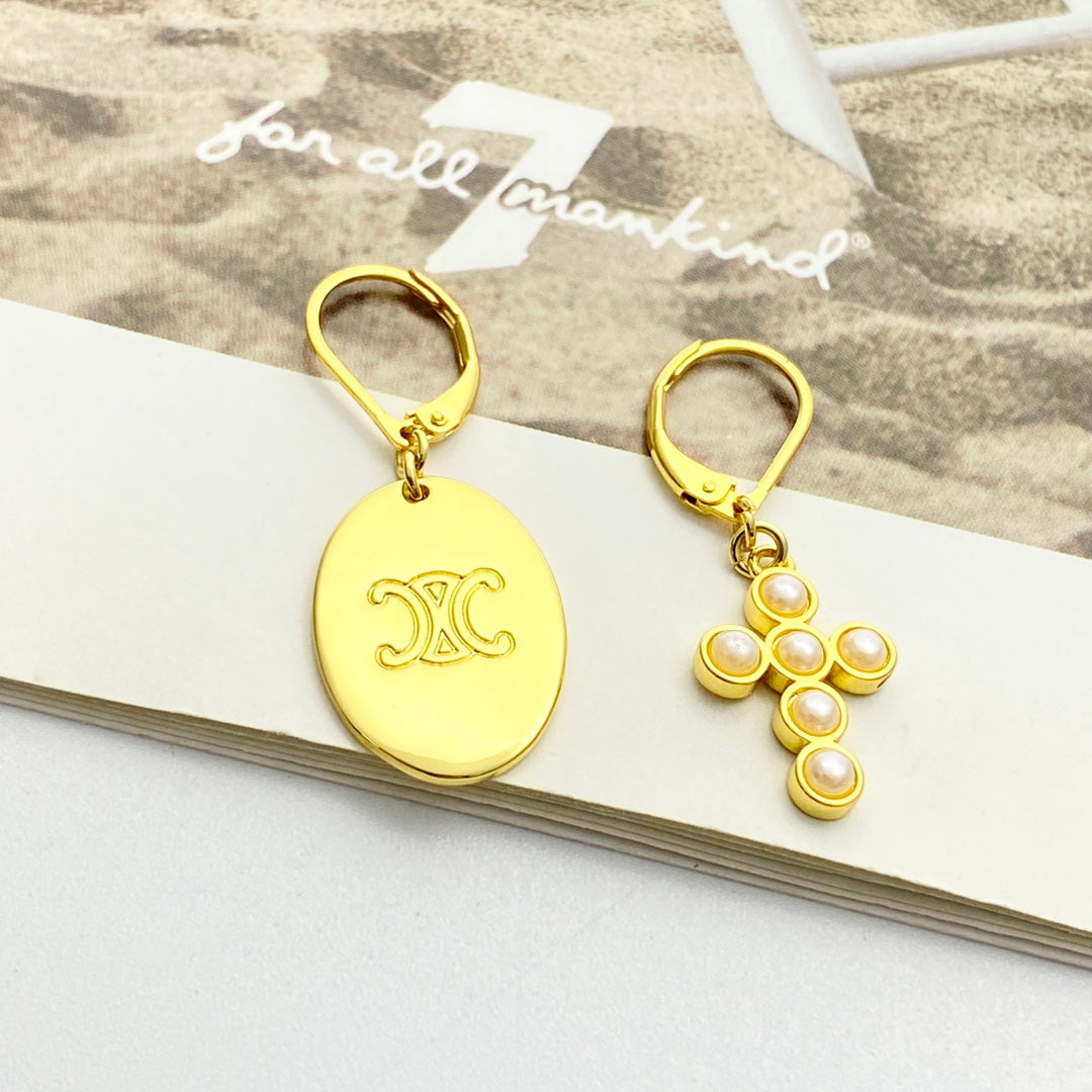 CELINE Triomphe Vintage Earrings
