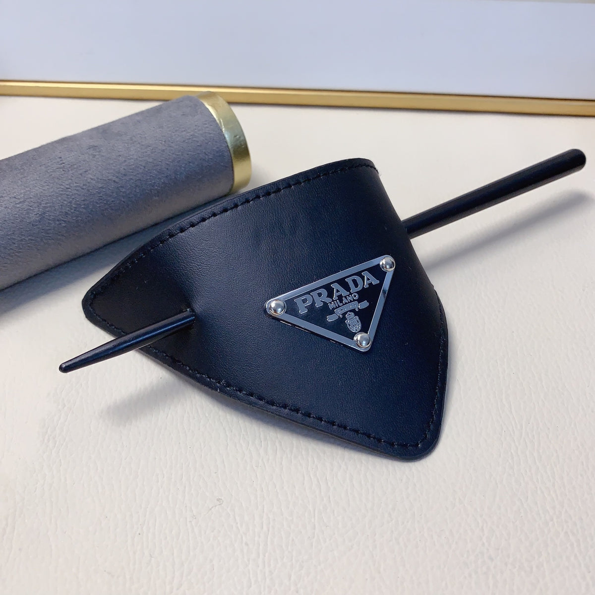 PRADA Leather Hair Accessory
