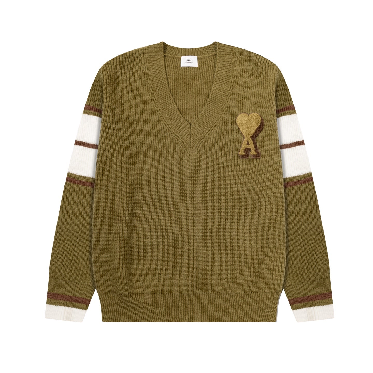 AMI PARIS Cotton and wool sweater