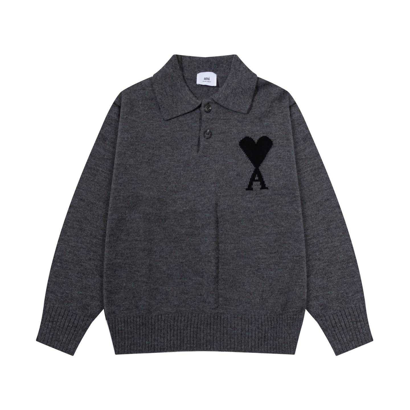 AMI PARIS Cotton and wool sweater