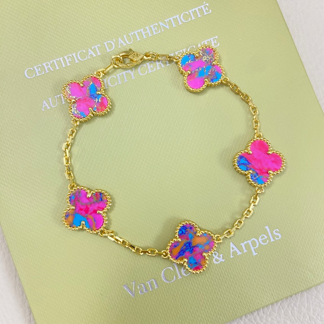 Van Cleef & Arpels Clover 5-Motif Bracelet