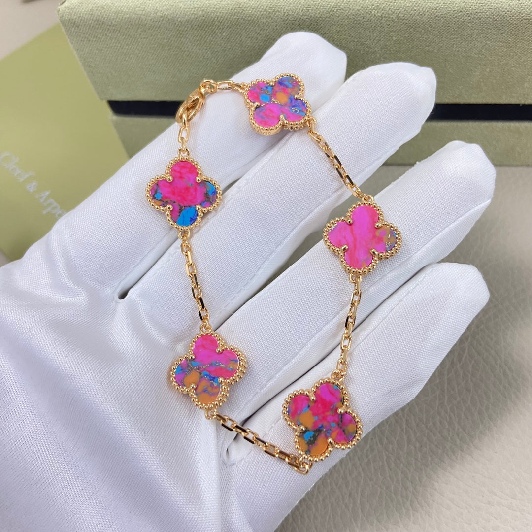 Van Cleef & Arpels Clover 5-Motif Bracelet