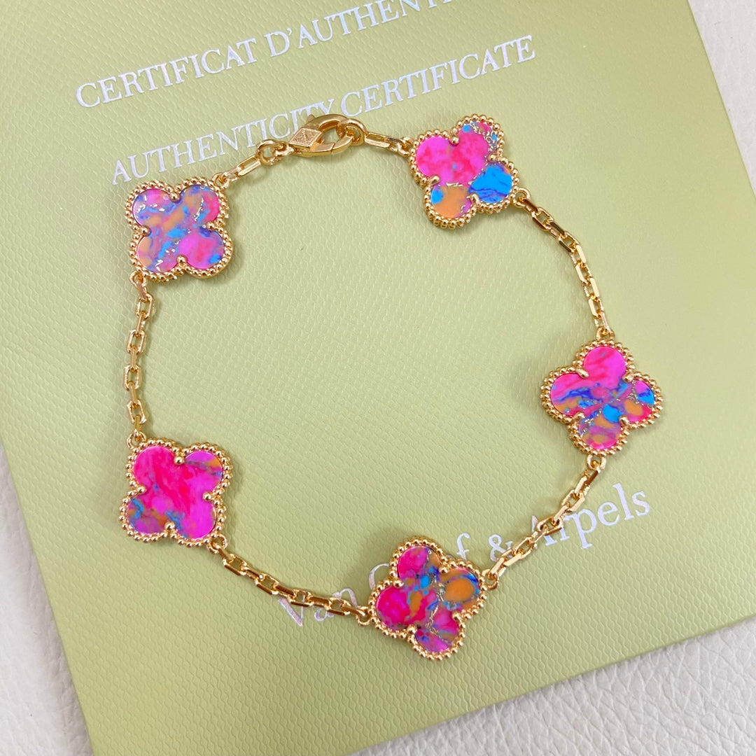 Van Cleef & Arpels Clover 5-Motif Bracelet