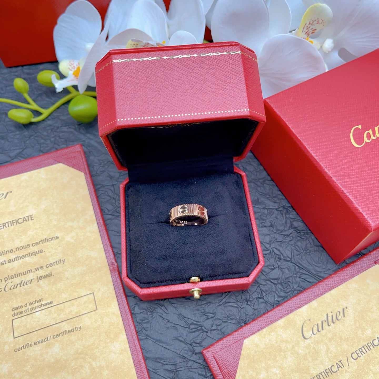 Cartier Rose Gold Spiral Ring