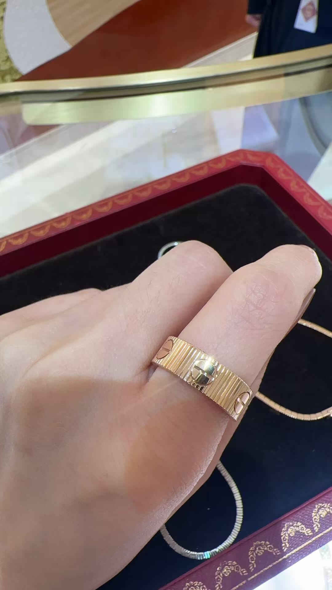 Cartier Rose Gold Spiral Ring