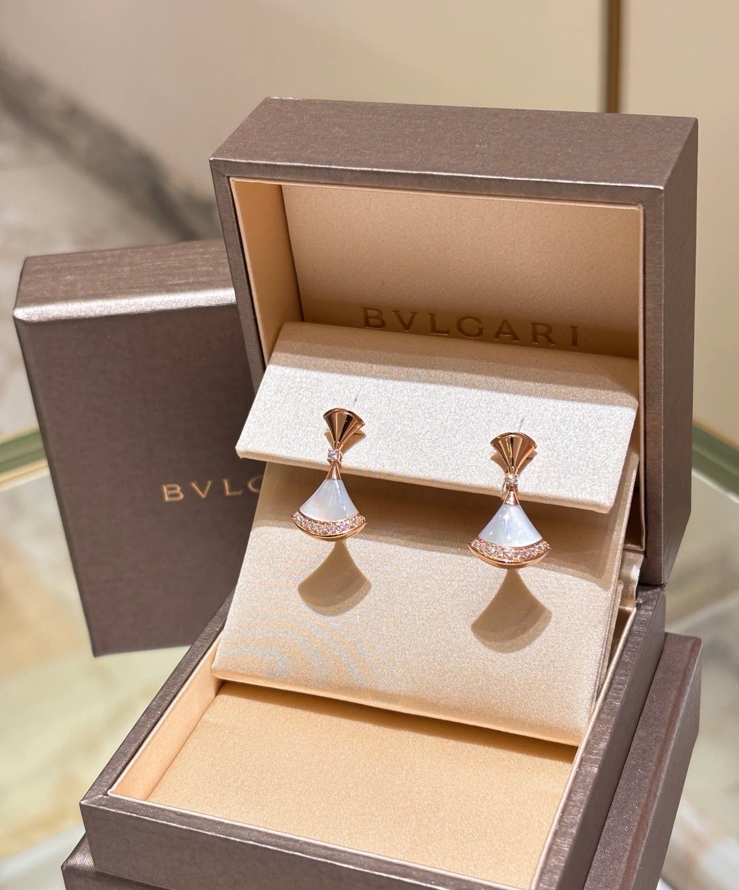 BVLGARI Pearl Gold-Plated Earrings